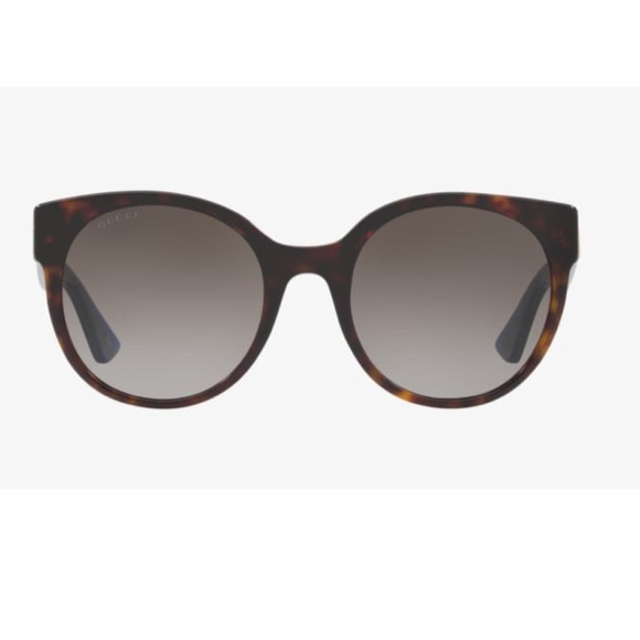 ❤️Gucci❤️Gorgeous Brown Sunglasses with red/blue sparkly stripes - Picture 1 of 7